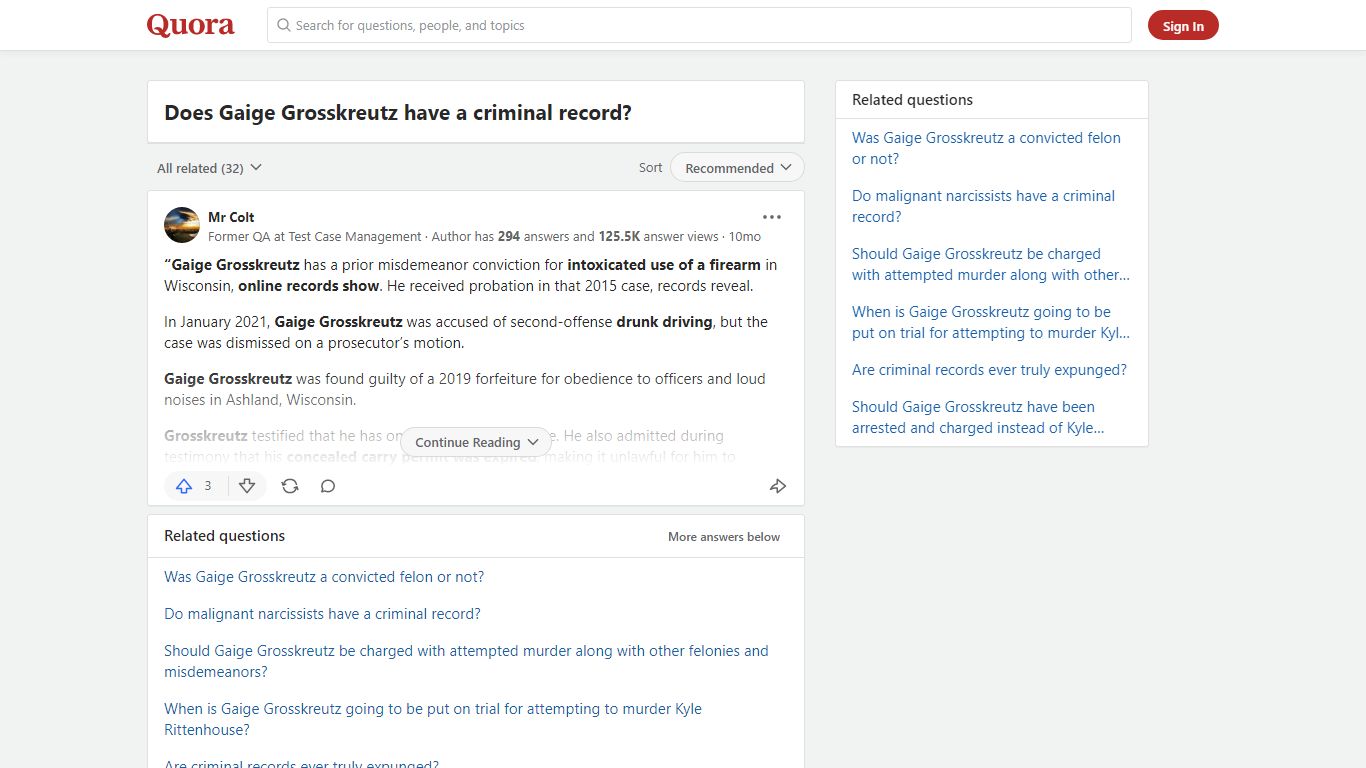 Does Gaige Grosskreutz have a criminal record? - Quora