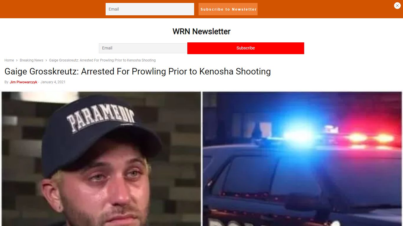 Gaige Grosskreutz: Arrested For Prowling Prior To Kenosha Shooting